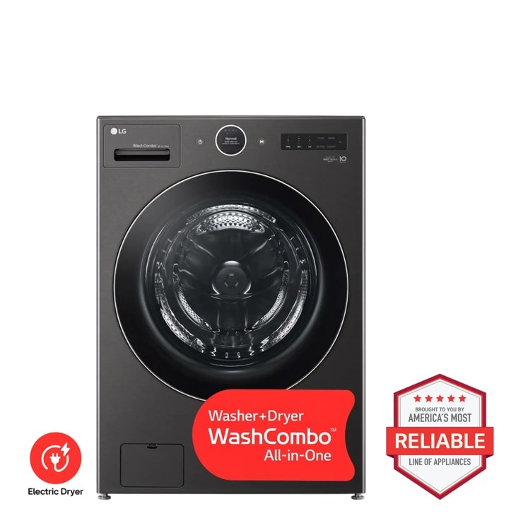 LG WashCombo WM6998HBA front view